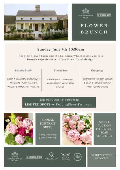 Flower Brunch at the Spinning Wheel